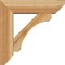 Ekena Millwork Legacy Slat Rough Sawn Bracket w/ Offset Brace, Western Red Cedar, 6"W x 20"D x 20"H BKT0604X20X20LEC06RWR - alternate 3